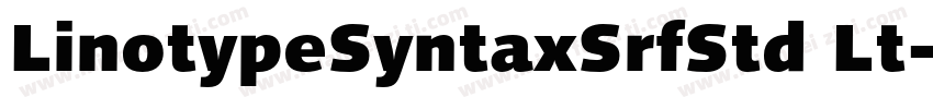 LinotypeSyntaxSrfStd Lt字体转换